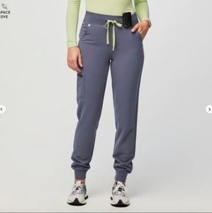 Figs Space Navy Zamora High Waisted Joggers